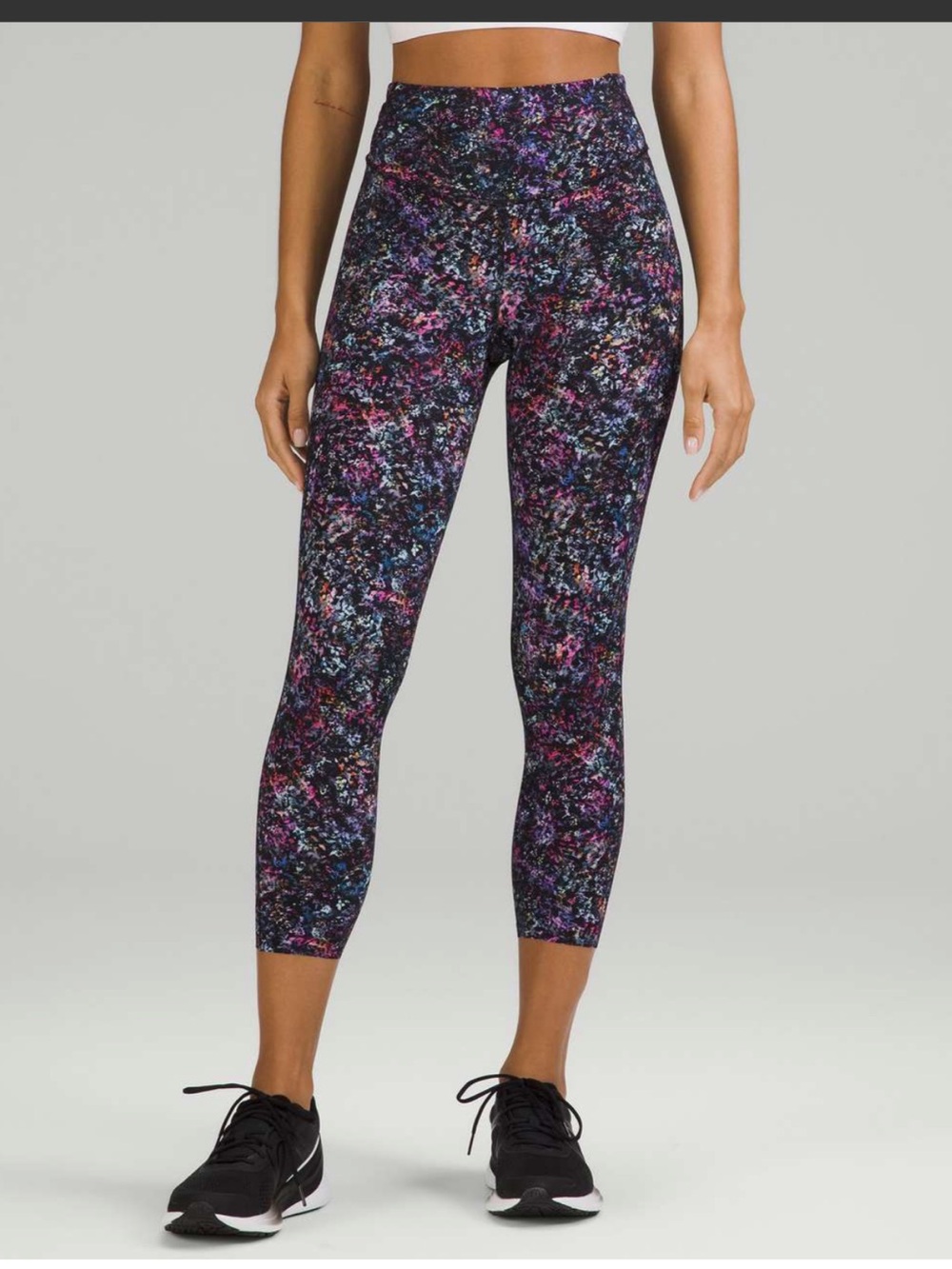 Lululemon Base Pace High-Rise Crop 23"Floral Spray Multi Size 10